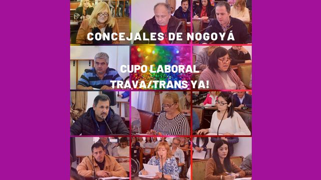 Reiteran reclamo por cupo laboral travesti y trans en Nogoyá