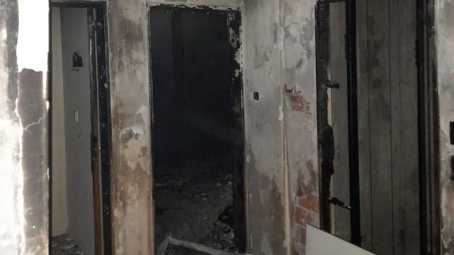 El departamento donde se produjo el incendio este domingo.&nbsp;