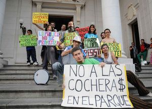 Exigen al municipio que pare las obras en el Parque Alberdi