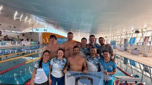 Los nadadores de Rowing presentes en Santiago del Estero.