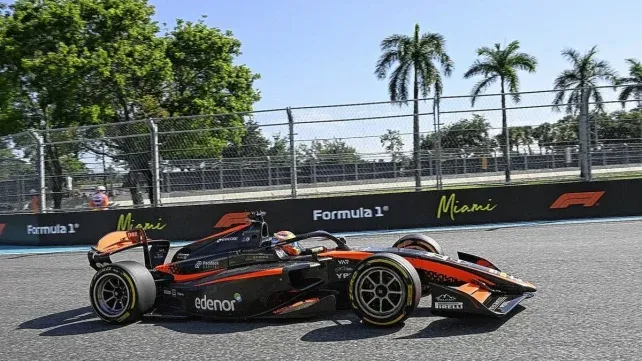 Nicolás Varrone largará quinto en la Sprint de la Fórmula 2 en Miami