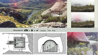 Un arquitecto ideó refugios para quienes se pierden en el Champaquí