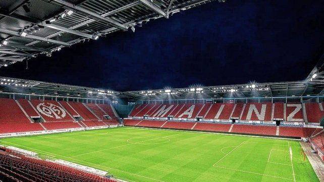 En el estadio de Mainz