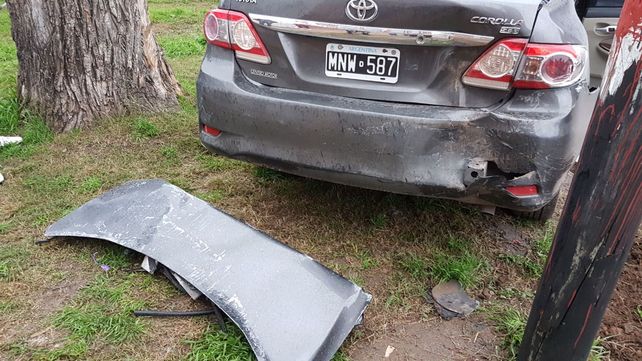 Un herido tras un espectacular accidente de tránsito en Villa Gobernador Gálvez