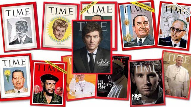 Milei fue portada del Time