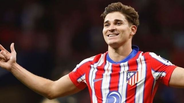 Julián Alvarez la está rompiendo en el Atlético de Madrid.