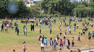 Más de 1.000 niños participaron de la jornada deportiva en el parque escolar Berduc