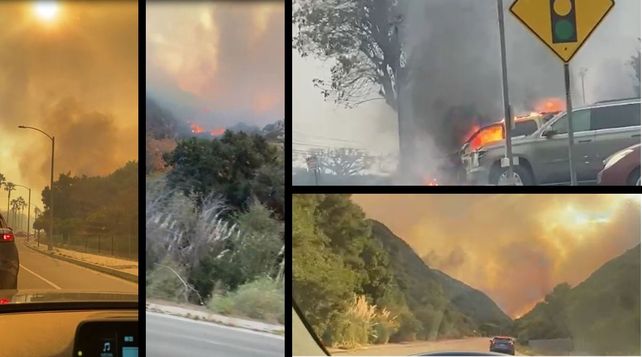 El aterrador escape de una joven santotomesina de los incendios en Los Ángeles: Pensé lo peor, me despedí de mi familia