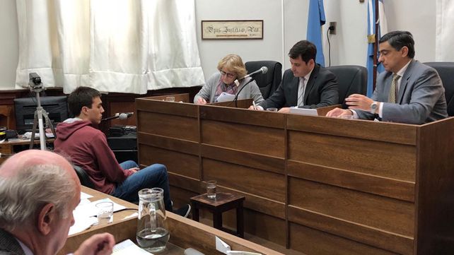 Llanto. Mientras en la audiencia se escuchaba un audio de WhatsApp de Fernando