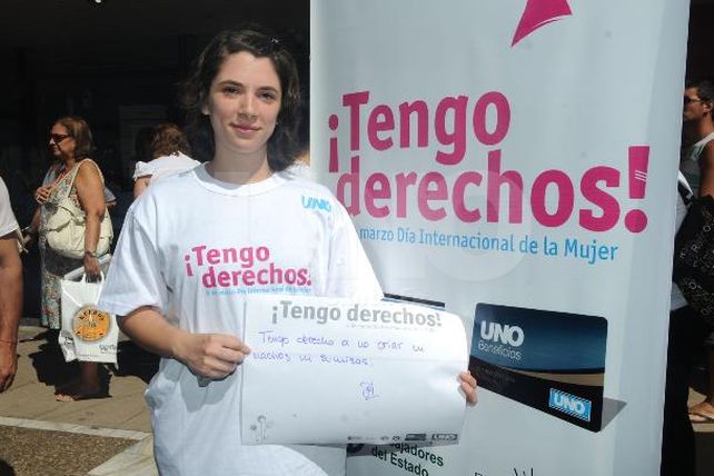 ¡Tengo Derechos!, la frase que se replicó en la peatonal