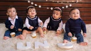 Así están los cuatrillizos uruguayenses a un año de su nacimiento