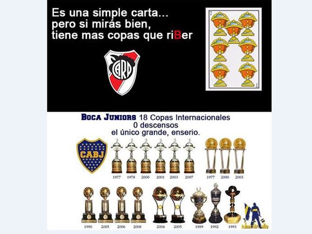 ¡Boca respondió las burlas de River con muy buenos afiches!