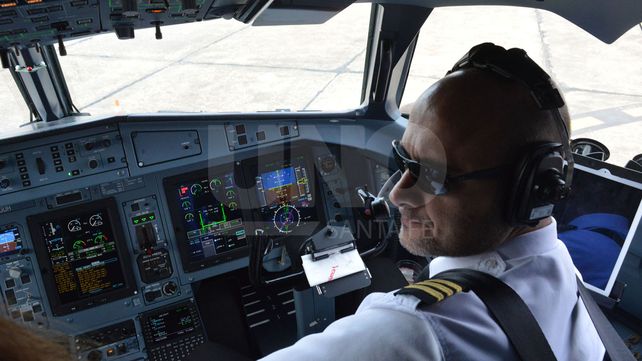 Interior. El aeronave es de última generación.