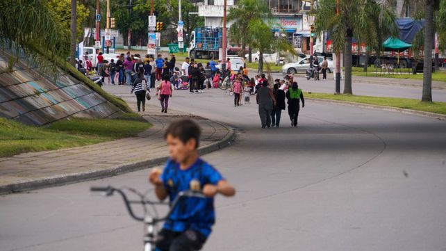 El paro general se extendió hasta el extremo sur de calle Ayacucho.