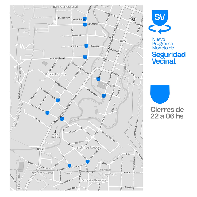 Zona 2: Barrios La Cruz, La Amalia y Jardín Epicuro