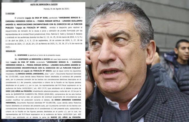 El juez Julián Vergara elevó a juicio oral la causa “Coimas”