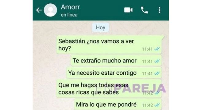 Su marido le envió por error una foto desnudo y un detalle en la conversación destruyó su vida