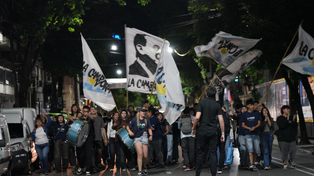 Militantes de La Campora ya se encuentran en el bunker de Fuerza Patria