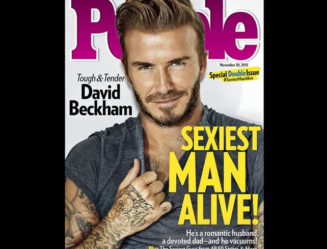 Beckham tiene de 40 años y es modelo publicitario.
