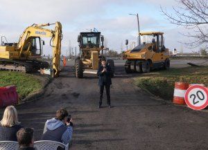 Pullaro puso en marcha las obras de la Ruta A012: No nos quedamos en la queja, fuimos en busca de la solución