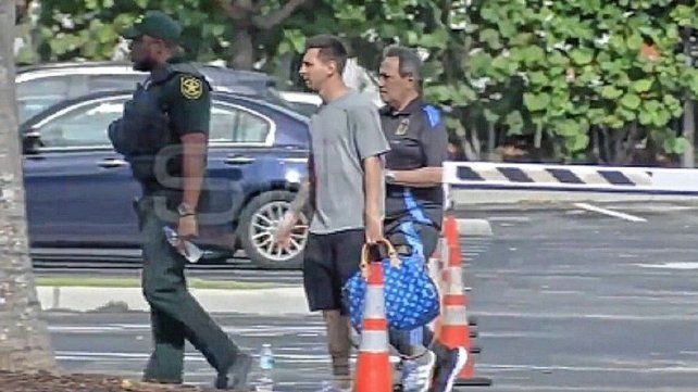 Lionel Messi llegó a la concentración de la Selección Argentina