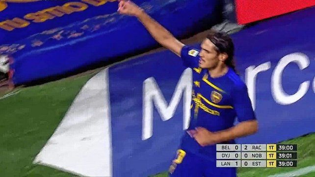 Cavani le dio la victoria a Boca.