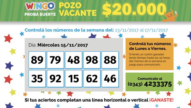 Wingo: Los números de la semana