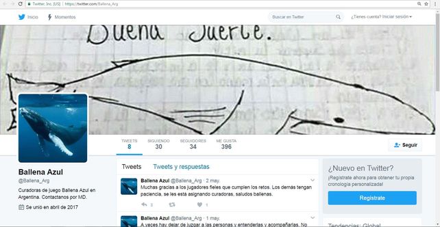 Propaganda. En Twitter hay una cuenta argentina que promociona el juego. Muchas gracias a quienes cumplen los retos