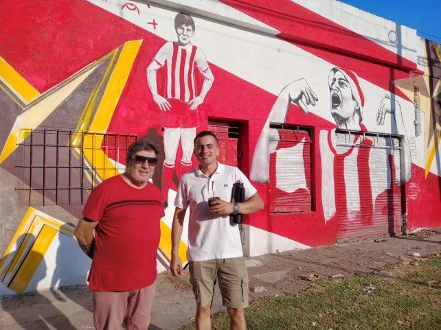 Sergio Damonte (programa Todas Las Manos) y &nbsp;David Cáceres (dirigente del club) hablaron de las labores.