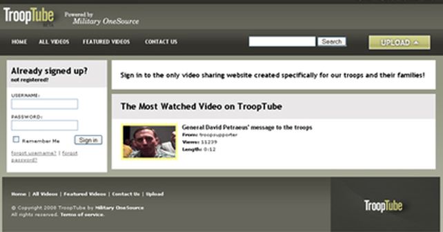Nace Troop Tube, el YouTube de los militares estadounidenses