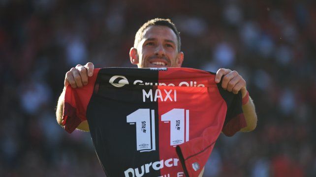 Maxi festeja su golazo ante los santiagueños en el partido del último miércoles.&nbsp;