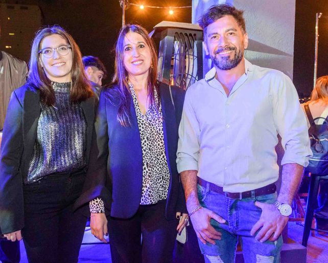Carolina Escobar, María Sol Bru y Martín Benavidez