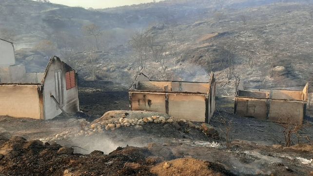 Los quinchos quemados en las sierras.&nbsp;
