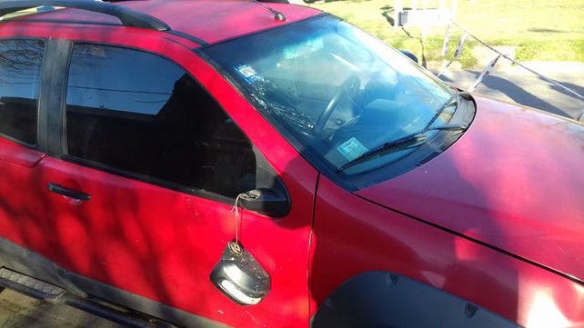 El vehículo involucrado en el accidente.