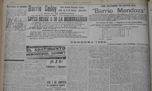 Qu&eacute; pas&oacute; hace cien a&ntilde;os seg&uacute;n La Capital del 11 de noviembre de 1911 (fotogaler&iacute;a)