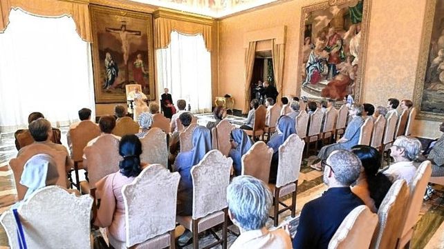 El Papa destacó la labor de las misioneras Claretianas