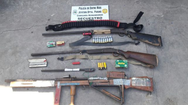 Quedó preso por tener varias arnas, entre ellas la conocida pistola-lapicera