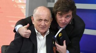 El presidente electo Javier Milei visitó a Chiche Gelblung en el sanatorio donde se encuentra internado.
