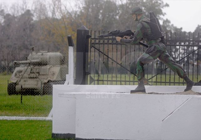 El Batallón de Anfibios de la ciudad de Santo Tomé. // Manuel Testi-UNO Santa Fe-.