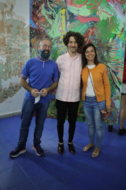 Piero Arsanto, Mauro Guzmán y Mariana Flores.