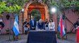 Rogelio Frigerio firmó el convenio con Nación para la puesta en valor del Palacio San José