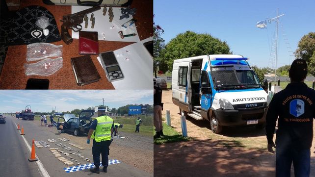 Investigaciones. Un misionero fue arrestado con droga oculta en su auto. Los allanamientos en Chajarí y ciudades correntinas estuvieron a cargo de la Policía provincial y Prefectura.