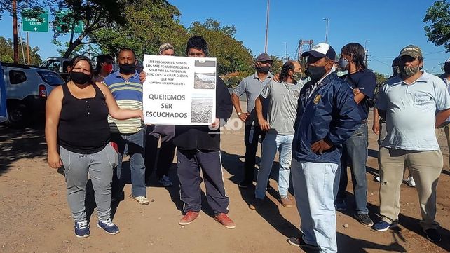 Reclamo de pescadores. Sin cortes de rutas