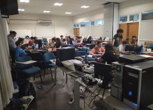 Programando juegos en Santa Fe un sábado por la noche