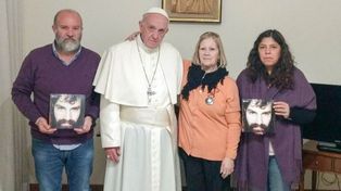Francisco recibió a la familia de Santiago Maldonado y se manifestó preocupado