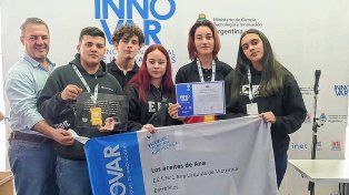 Los aceites de Ana. Fue el trabajo presentado por la Escuela de Educación Técnica N°1 Ana Urquiza de Victorica.