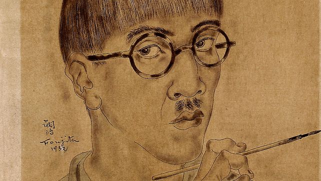 Autorretrato. Esta obra de Foujita es patrimonio del Museo Castagnino desde 1937.