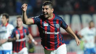 Ortigoza, festejando el gol del partido