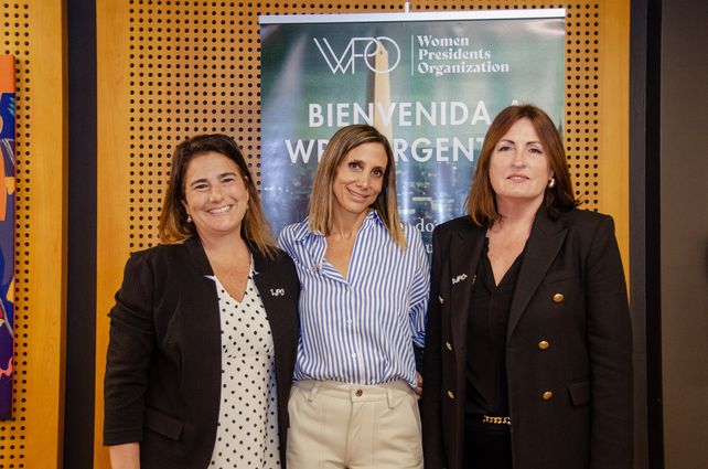 María Josefina Maluf en el centro junto a Valeria Rodríguez-Codina Felgueras y Anni Wilhelmi, también directivas de WPO.