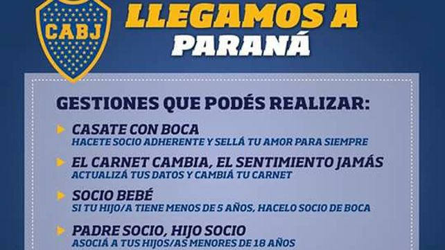 Atención hinchas: Boca Juniors llegó a Paraná